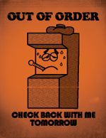 Wreck-It Ralph Out of Order Sign Plain